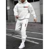2025 Men's Hooded Pullover & Long Pants Set with Printed Logo