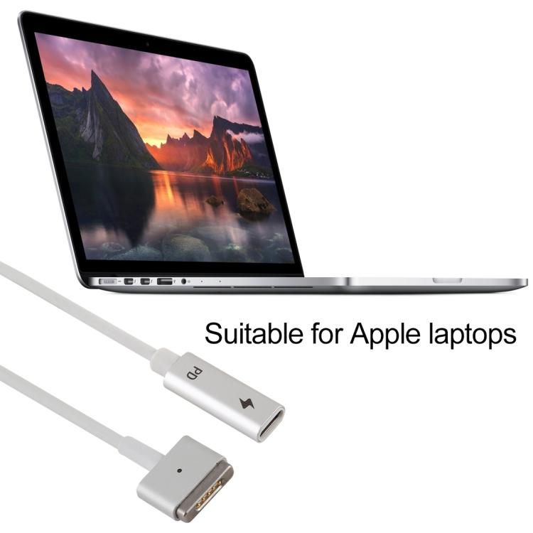 5-контактний MagSafe 2 (Т-подібний) до зарядного адаптера USB-C / Type-C PD