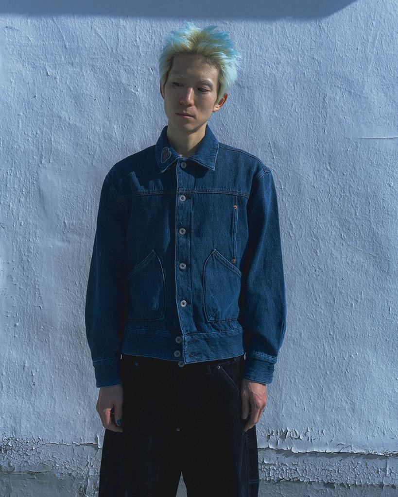 Karactor Sphinx Denim Short Trucker Jacket / Canvas Indigo