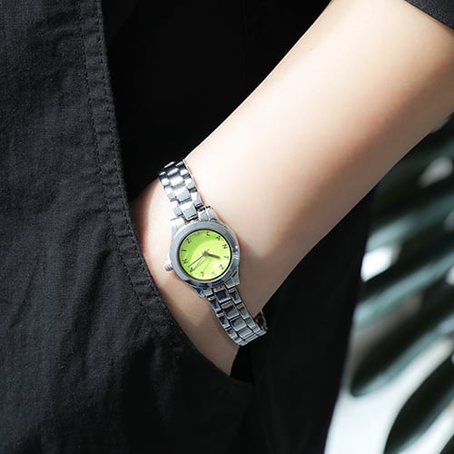 [LANTZ] LANTZ Women s Metal Band Watch Yellow White LA-1190 none
