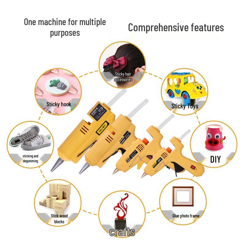 Deli Tools Small Hot Melt Glue Gun for Crafts and Household Use