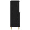 Highboard Black Oak Effect 60 X 36 X 110 Cm Engineered Wood