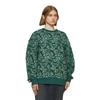 Puma All Over Print Casual Loose Round Neck Warm Sweatshirt Women Sweatshirt Dark-Green 680154-43