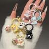 Charming Lucky Cat Bell Keychain: Cute Cartoon Pendant & Gift for Best Friends