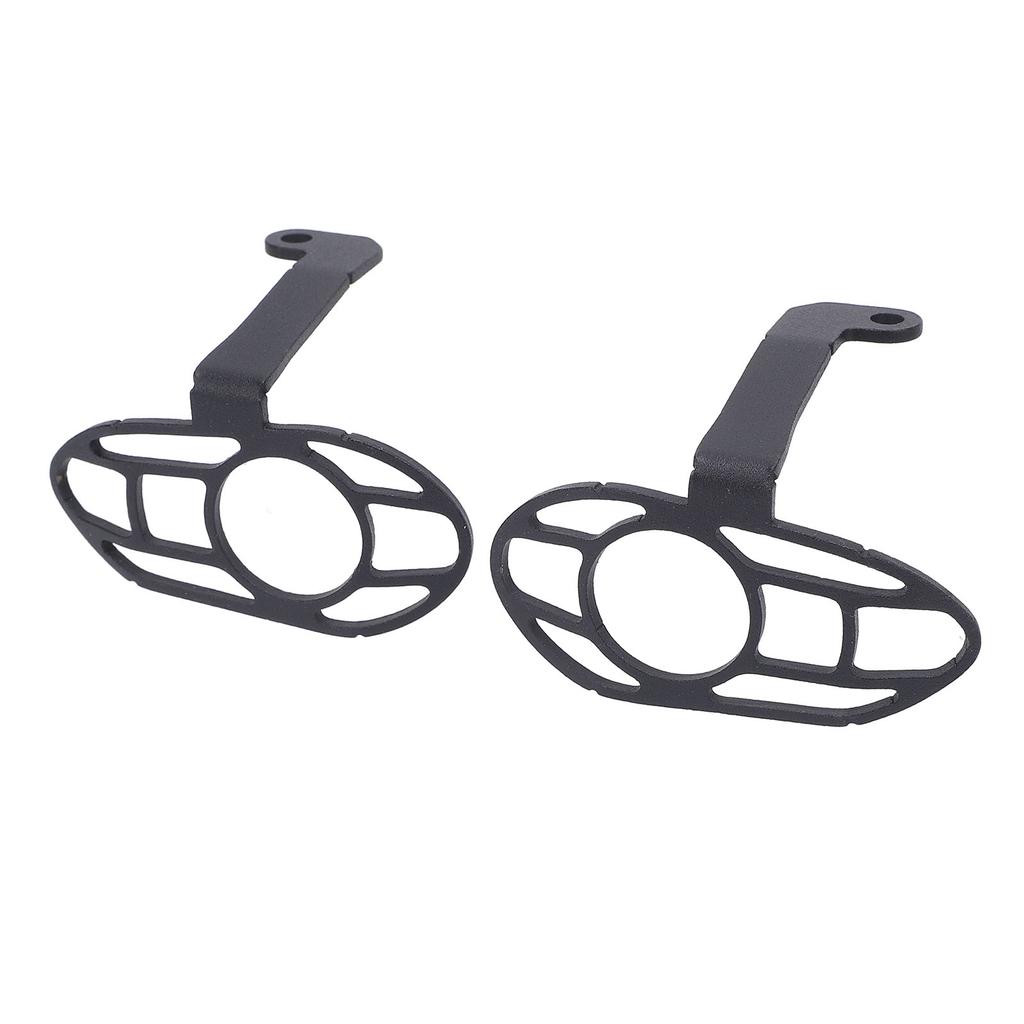 Motorcycle Front Turn Signal Light Protective Cover Black Front Turn Signal Indicator Light Grill Protector Cover