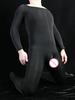 Herbst/Winter Langarm Rundhals Plüsch Wärme Bodysuits Herren Hohe Elastizität Einfarbig Schlank Seidenstrümpfe Bodysuits J769