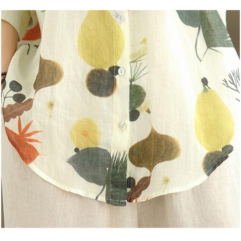 DIMANAF 2025 Women Blouse T-Shirt Vintage Fashion Casual Loose Tops Basic Tees