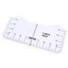 8 Pcs T-Shirt Ruler Guide V Neck Alignment Tool To Center Designs Measurement