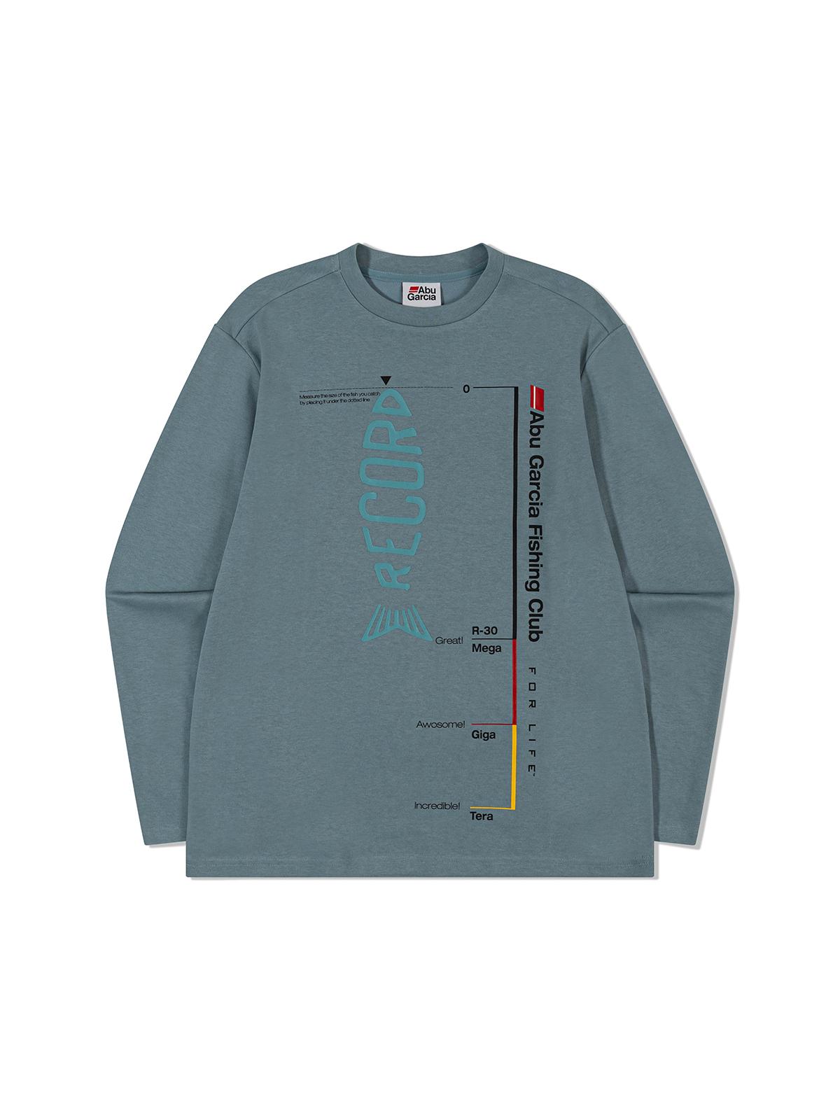 Футболка Abu Garcia Fish Ruler с графическим принтом, бирюзово-синяя Grey/Xl