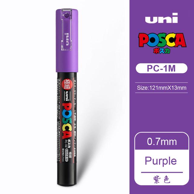 Uni POSCA Marker Farbstift, 39 Farben PC-5M/44 PC-3M/36 PC-1M, Acryl Steinmalerei Zeichnen Graffitti Marker Kunstbedarf