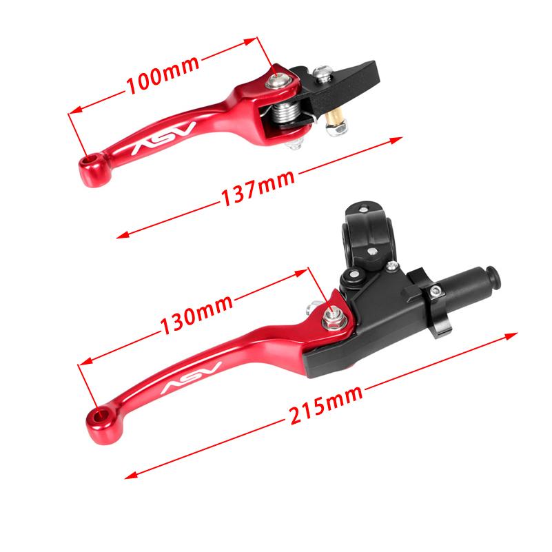 Universal Motocross Pit Dirt Bike CNC Aluminium ASV Brake Clutch Levers Handle For Honda Triumph Yamaha Suzuki Benelli Ducati