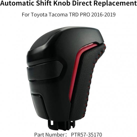Automatic Shift Knob Replace PTR57-35170 Fit For Toyota Tacoma TRD PRO 2016-, Automatic Car Gear Shifter Lever Adapter - Black