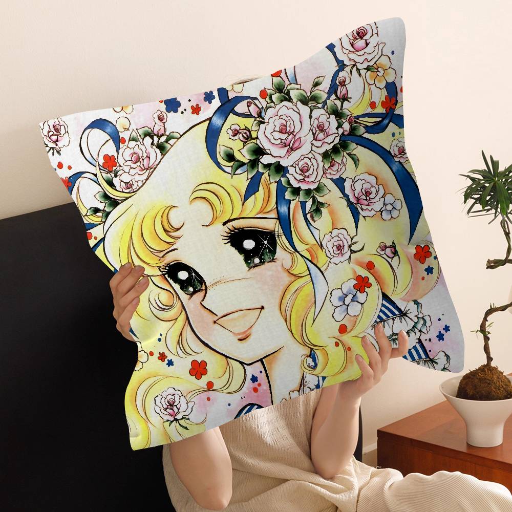 Cartoon Anime womens Candy Sweet pillow cover sofa cushion cover home room decoration children gift