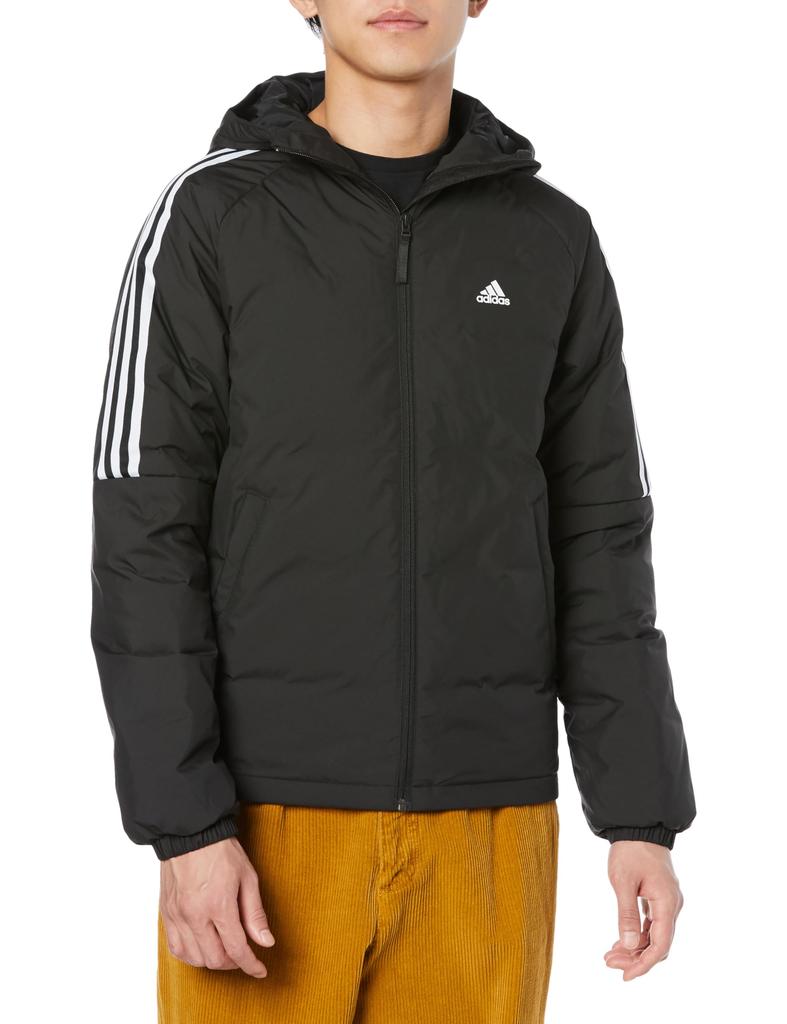 Adidas KOU15 Down Down Black Size Men's 3-Stripes Jacket, (IT8730), J/L