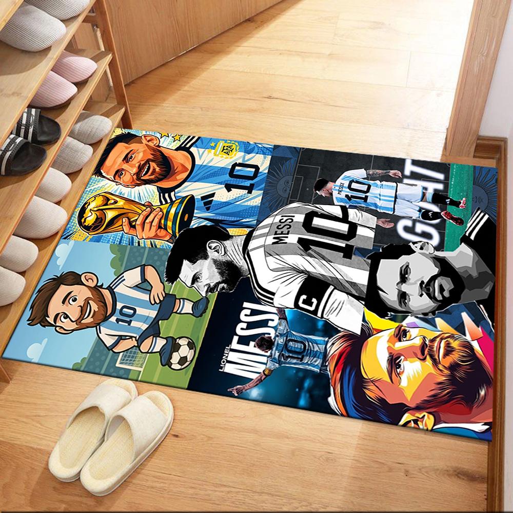 Messi 496 Floor Mat Suitable for Decorate Room Study Room Entryway Outdoor Antislip Carpet Anime Office Decor Spiritual Gift