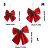 Classical Joyful Bows Ornament Cloth Designs Christmas Tree Fabric Decors Ideal for Christmas Decorations Year After Year