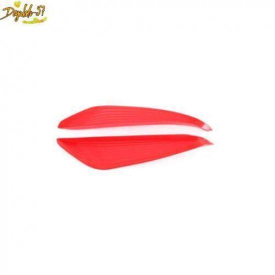 2PCS Red Rear Fog Lamp Light Eyebrow Cover Trim Decor For Toyota bZ4X