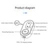 Bluetooth-compatible Receiver Wireless  Adapter 3.5mm Aux Handsfree with Mic Music Receiver Support Voice Broadcast