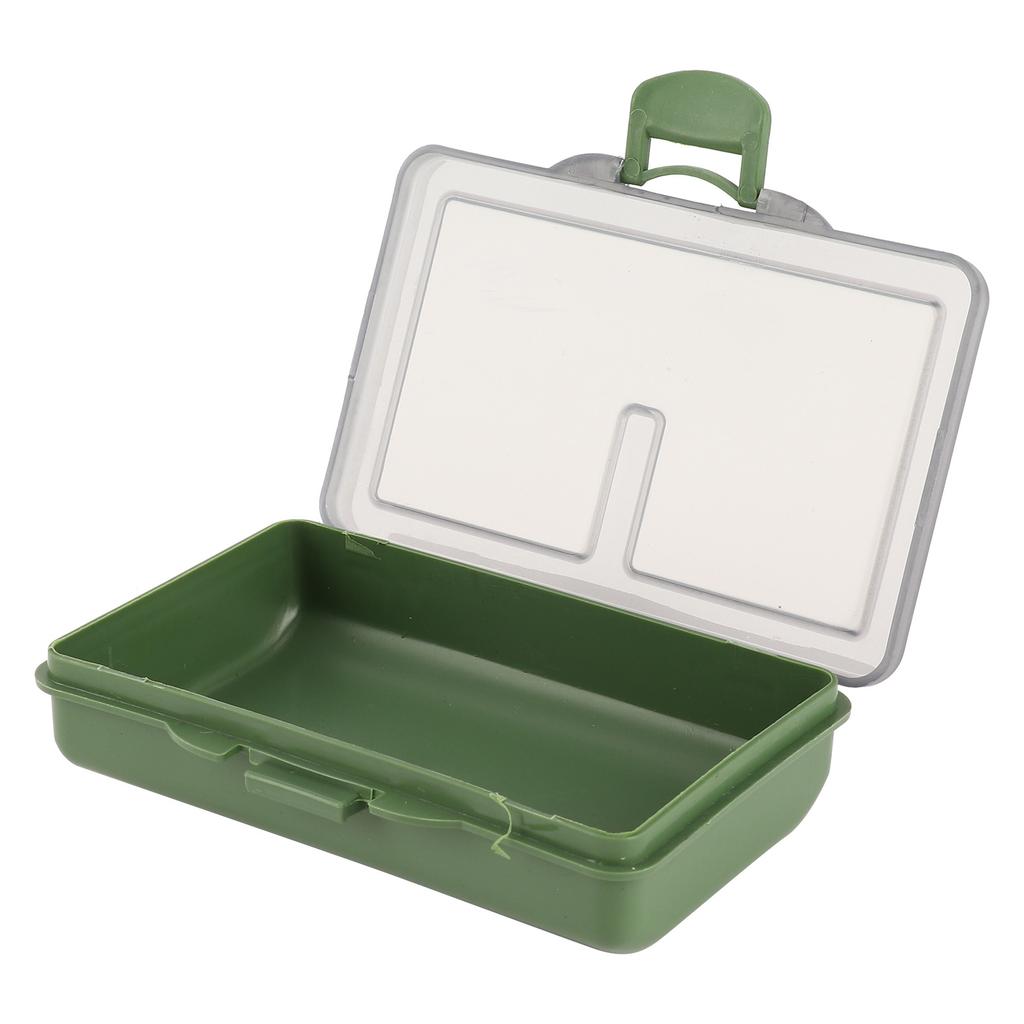 2PCS Fishing Bait Storage Box Small Accessories Storage Box with Dividers for Tackle Accessories