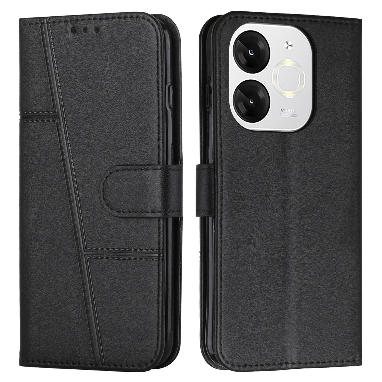 For itel A80 4G Case Stand Flip Protective Leather Phone Cover A