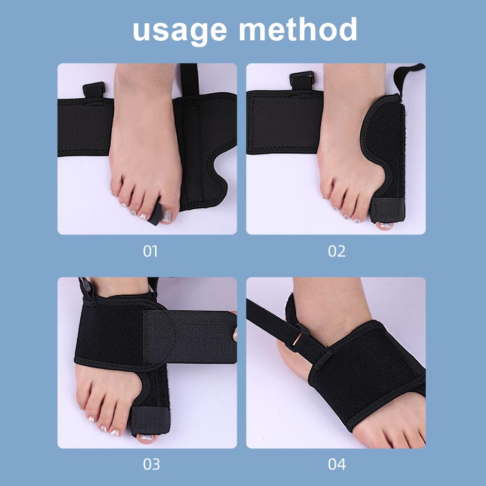 Bunion Corrector Big Toe Separator with Adjustable Strap Bunion Splint Breathable Toe Orthopedic Tool for Night Bunion Relief
