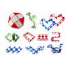 Children Snake Shape 3D Magic Cubes Twist Puzzle Game Brain Teaser Toy Gift