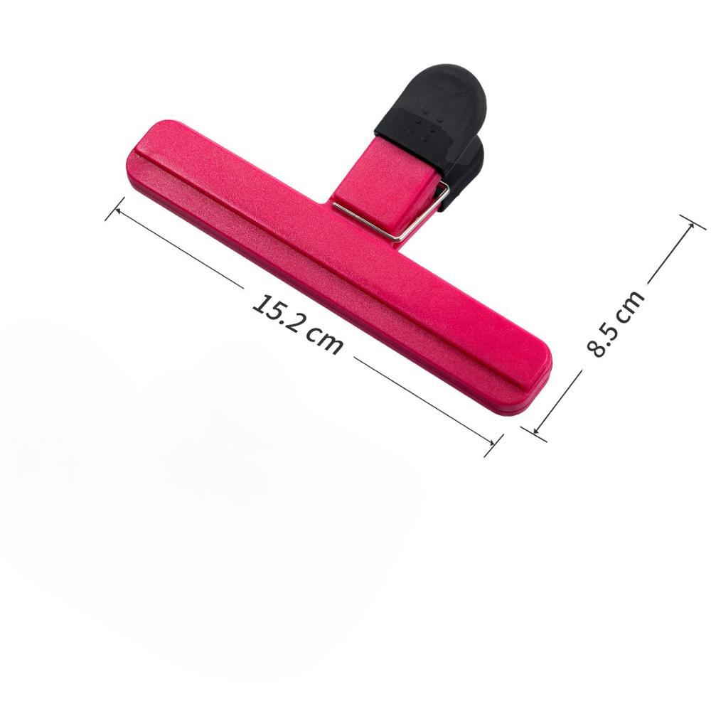 Große Lebensmittelbeutelklammern aus Kunststoff in verschiedenen Größen zum Sichern von Kaffee- und Brotbeuteln mit starkem, festem Verschluss