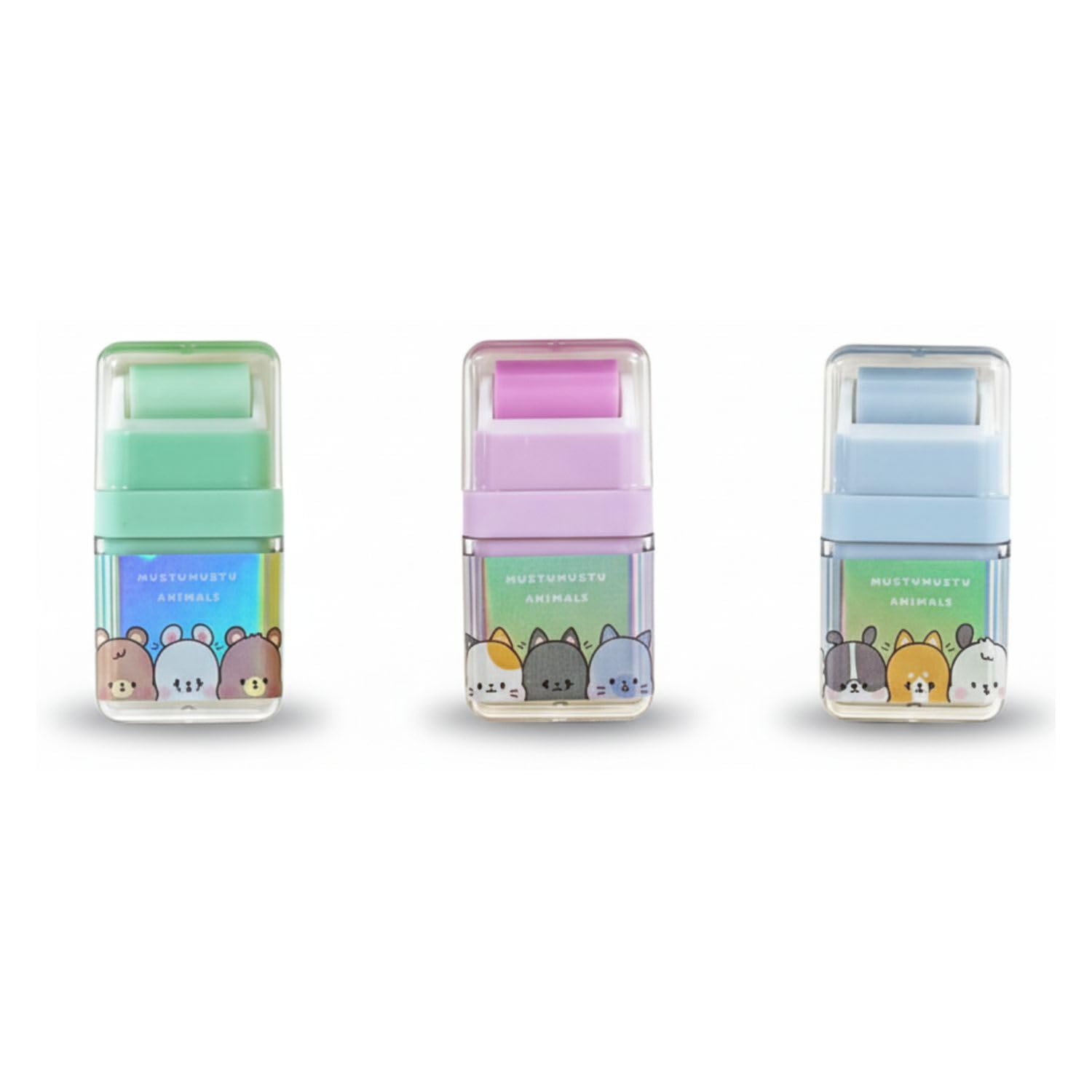 

Roller Eraser and Bear Designs of - Dog, Cat, (Set 3)