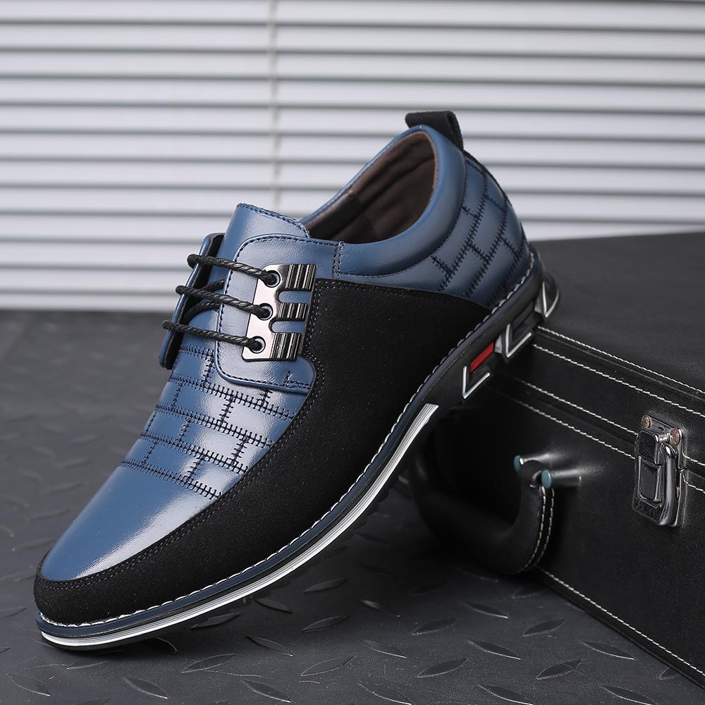 Men Leather Shoes Brand Fashion Business Shoes Male Formal Wedding Party Casual Shoes Genuine Leather Men Loafers Boat Sneakers