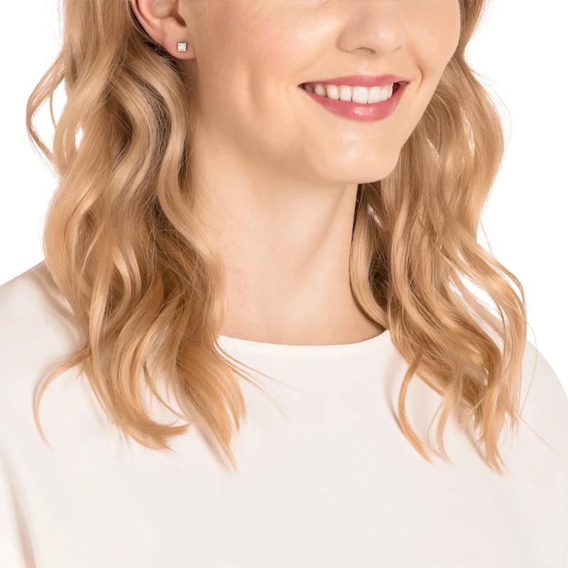 Swarovski Attract Rose Gold Plated Earrings Women Earrings White 5431895