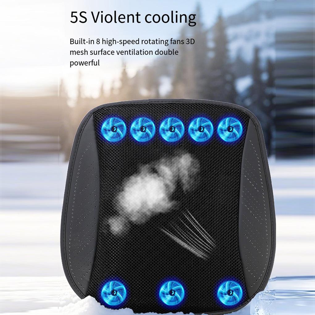 Univerzální letní chladicí podložka na autosedačku s USB ventilátorem Rychlé proudění Větrání Chlazení sedadla Refrigerované autosedadlo