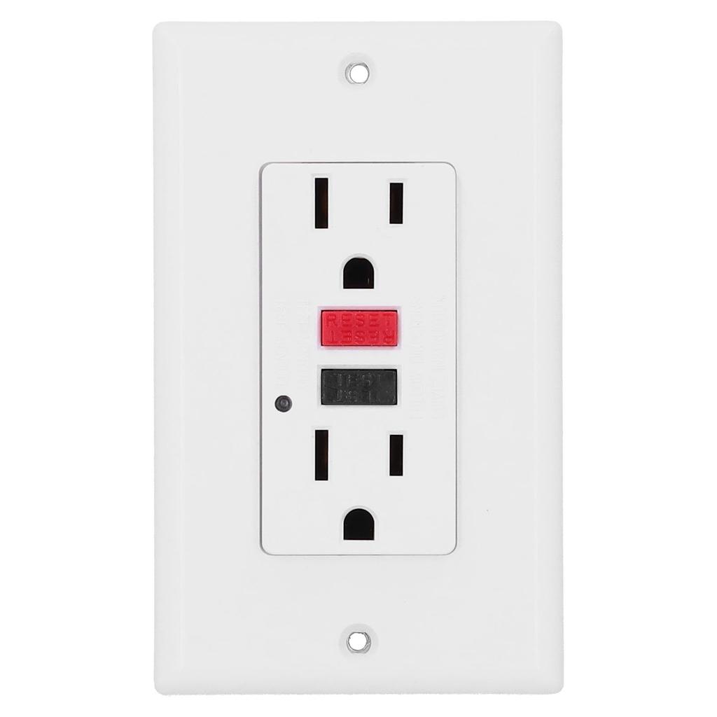 Wall Outlet  GFCI Smart Ground Fault Leakage  Socket Switch AC120V LD‑3003