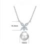 Bead Clover Pendant 925 Sterling Silver Natural Pearl Necklace Women's Niche Design Neck Chain ins Clavicle Chain