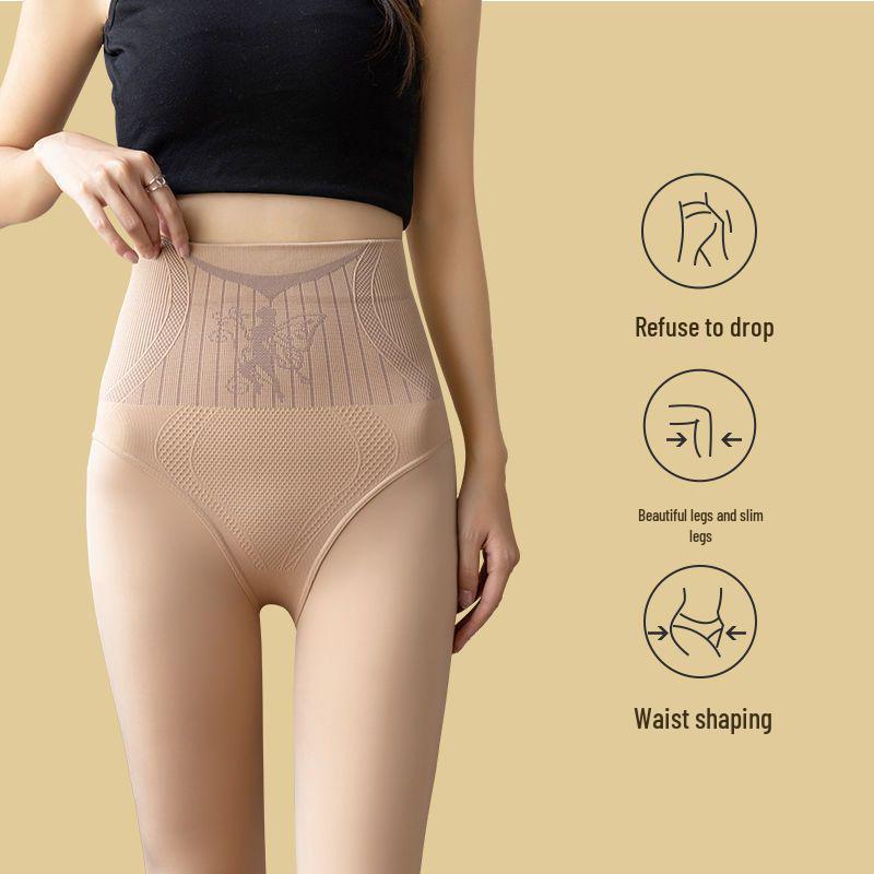 Flower Fairy Sheer Black Tights - High Waist, Tummy Control, Butt Lifting, Spring/Autumn Base Layer.