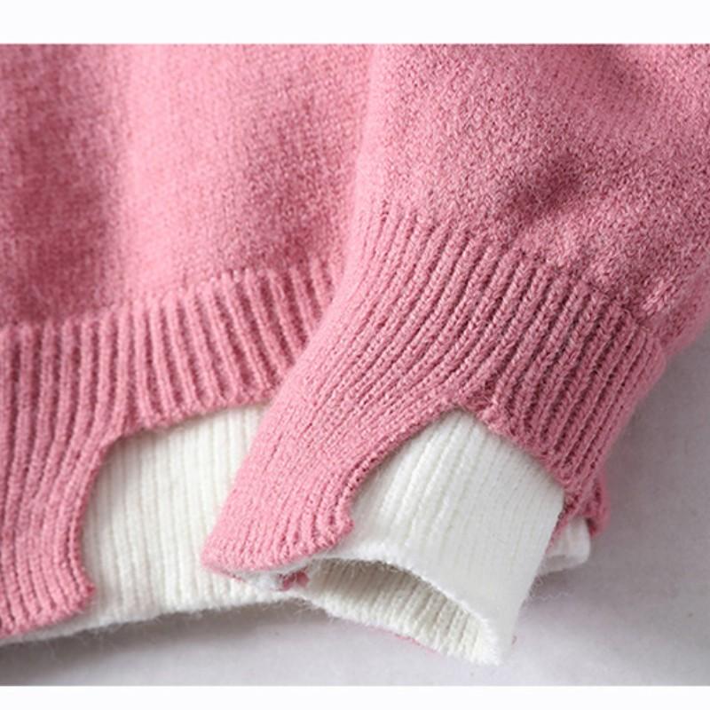 Trend Ins Autumn and Winter Extremely Cold Warm Thickening with Thick Pile with Thick Bottom Needle Tide Men's Crewneck Thick Sweater