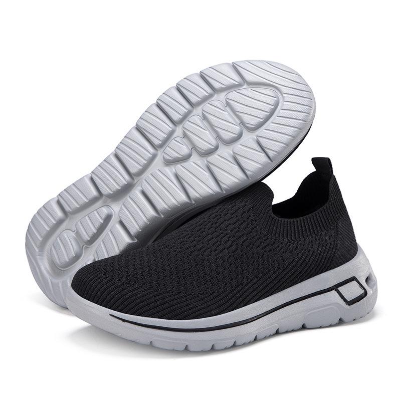 

Пожилые и пожилые кроссовки для мамы, дышащая летняя обувь из одинарной сетки с верхом из летучей трикотажной сетки, модели для пар, обувь для ходьбы для пожилых 36