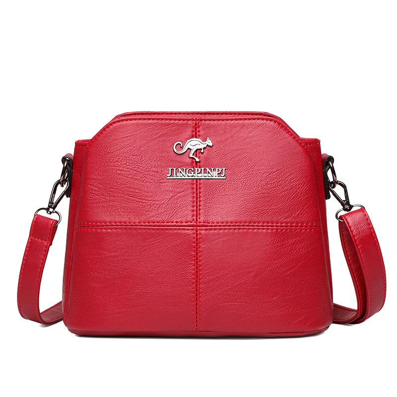 Women's New Shoulder Bag with Large Capacity, Fashionable Solid Color, Middle-aged Women's Mother Bag, Small Square Bag, Crossbody Bag