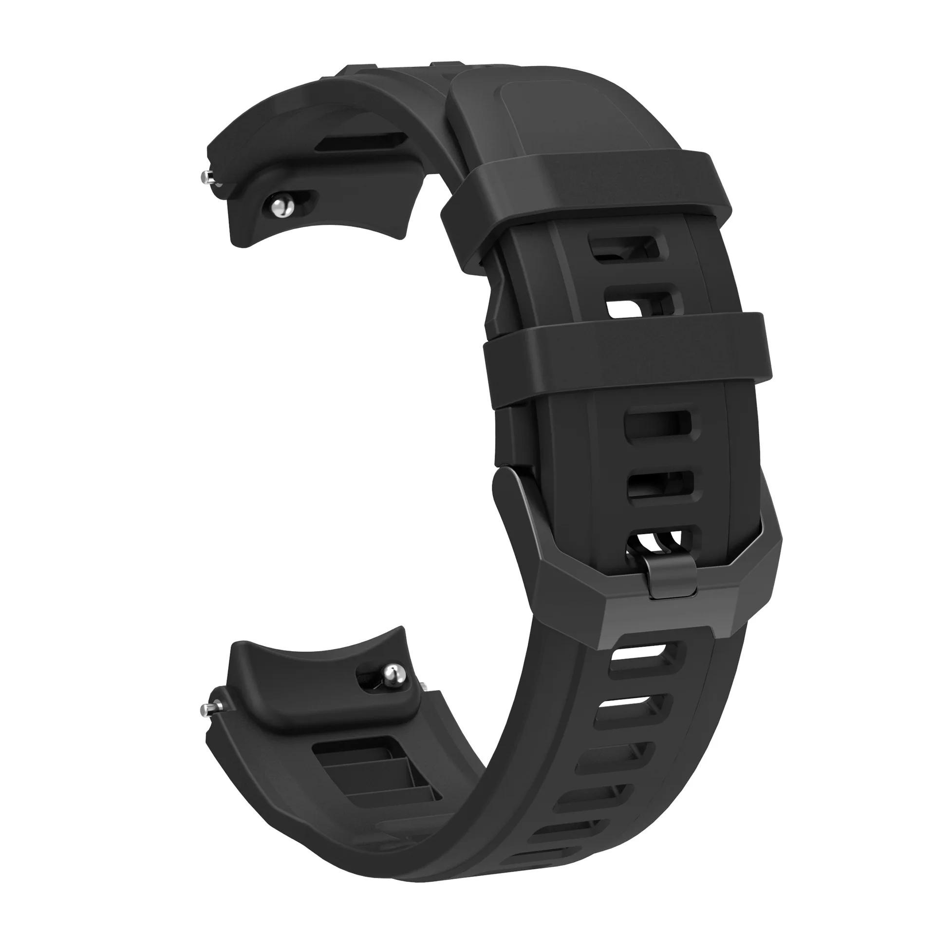 

Strap For Huami Amazfit T-Rex 3pro 48mm Single Color Silicone Watchband With Black Buckle Adjustable And Durable Wristband For T-rex 3Pro 48mm