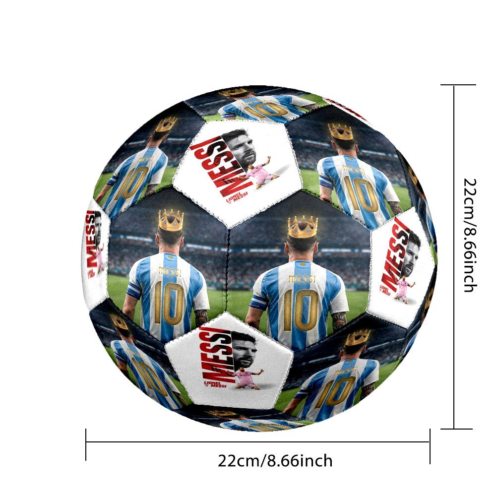 Messi 10 Number Football Soccer Ball Size 5 Football Machinestitched Indooroutdoor Universal Football Unique Gift For Soccer Lovers