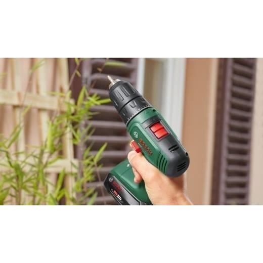 Bosch EasyDrill 18V 40 Drill Driver + 2 18V 1.5Ah Batteries + Systembox with 241 Accessories + Charger AL1810CV 06039D8007