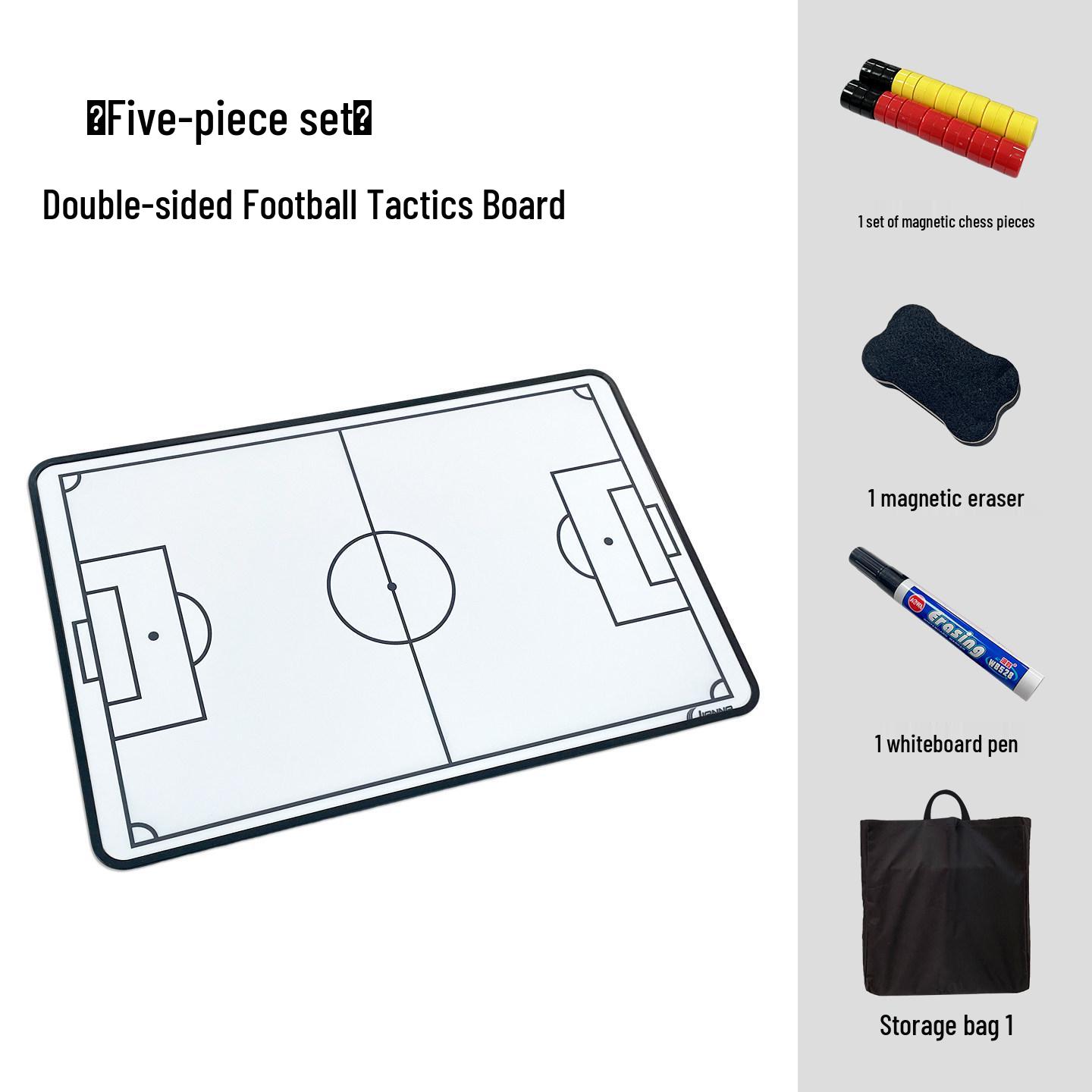 Professional Double-Sided Magnetic Football Coach Tactical Board with Magnetic Player Pieces and Reusable Pen