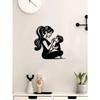 Elegant Mother Child Metal Wall Sculpture Premium Indoor Outdoor Art for Living Room Courtyard Timeless Hanging Home Decor