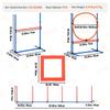 Dog Agility Training Equipment 4 PCS Set with Hurdles Jump Ring Pause Box