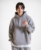 PIGMENT Small Logo Crop Cut Hoodie [Light Gray]