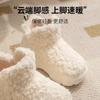 Fashion Thickened Plush Fur Warmth Household Snow Boots Cotton Women Slippers Home Boots Simple Solid Color Winter Fluffy Platform Shoes