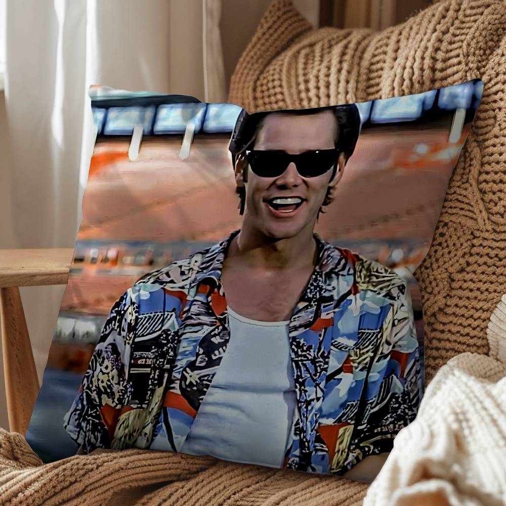 Abstract Humor Jim Carrey Ace Ventura Pillow Cover Living Room Sofa Cushion Cover Bedroom Room Bed Pillow Cover Home Decoration