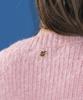 RONRON Handmade Heart Sleeve Point Pullover Knit Cream Pink