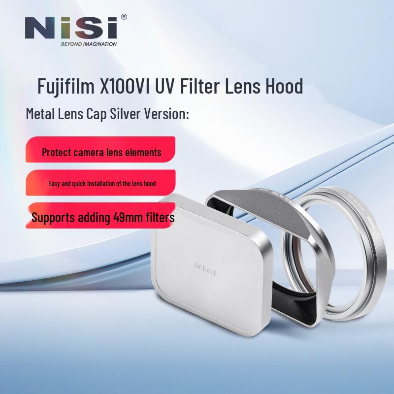 

8NiSi UV Filter Lens Hood with Metal Lens Cap for Fujifilm X100VI Camera
