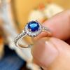 Temperament Wedding Rings for Women Luxury Inlaid Sparkling CZ Engagement Anniversary Party Lady Rings New Trendy Jewelry