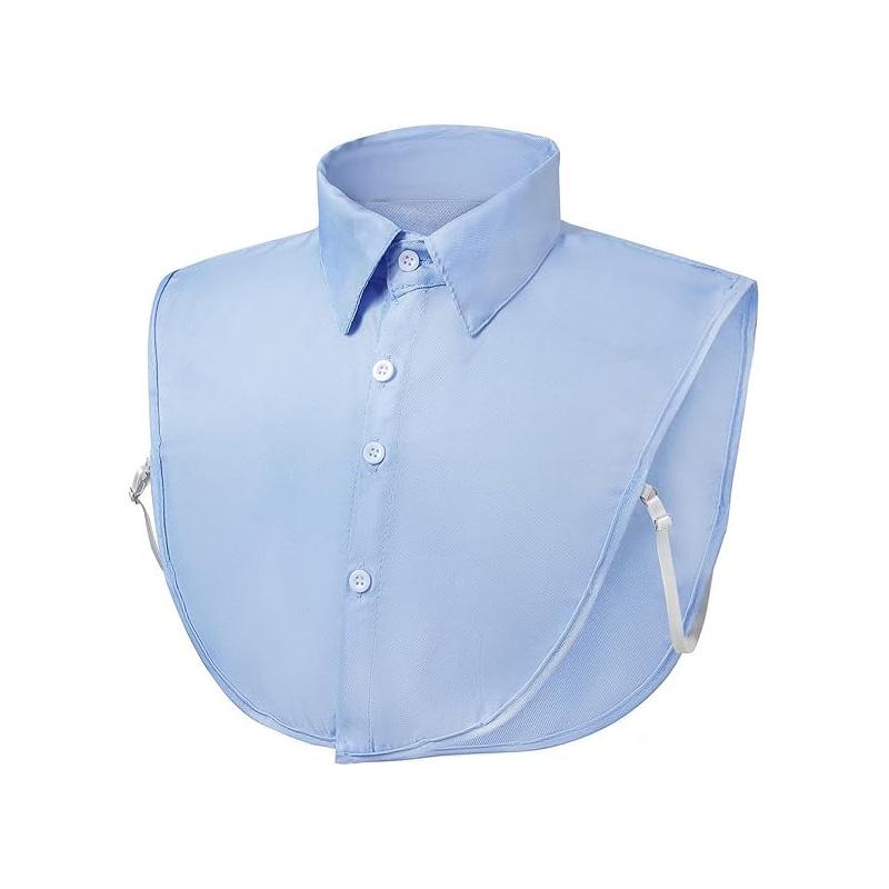 Detachable detachable collar, multi-functional decoration, suitable for casual wear in spring, summer, autumn and winter. синий